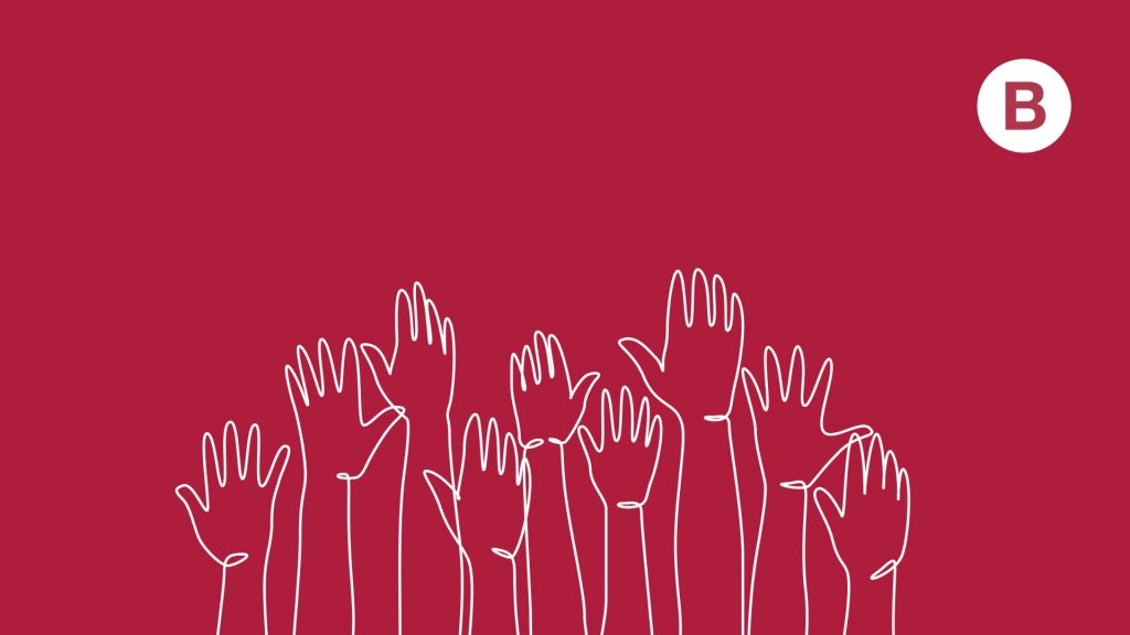 Hands Voting Illustration